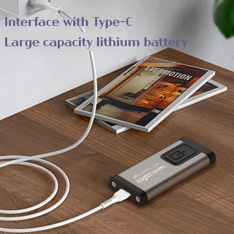 WT1 Pro Ultra-Thin Mini Alarm Keychain Light