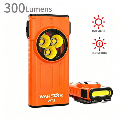 WT3 Ultra-Thin Magnetic Mini Alarm Keychain Light